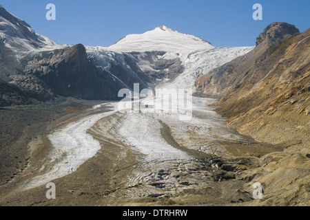 Johannisberg Gipfel und Pasterzengletscher im Nationalpark Hohe Tauern, Österreich. Stockfoto