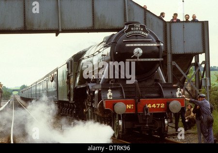 Die Flying Scotsman Dampf Lok ziehen The North Yorkshireman 1981 Stockfoto