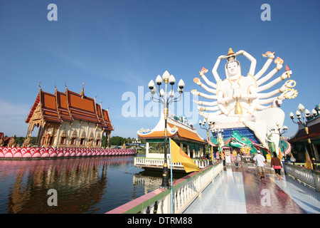 Wat Plai Laem Tempel, Koh Samui, Thailand Stockfoto