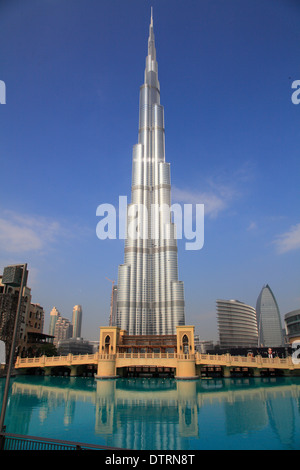 Vereinigte Arabische Emirate, Dubai, Burj Khalifa, dem weltweit höchsten Gebäude, Stockfoto