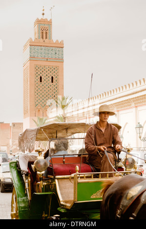 Molay Al-Yazid-Moschee in der Medina von Marrakesch, Marokko. Stockfoto