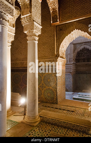 Saadiennes-Gräber in Marrakesch, Marokko. Stockfoto