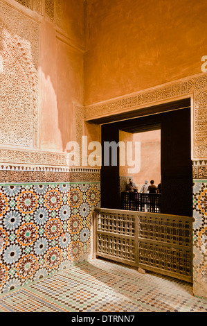 Saadiennes-Gräber in Marrakesch, Marokko. Stockfoto