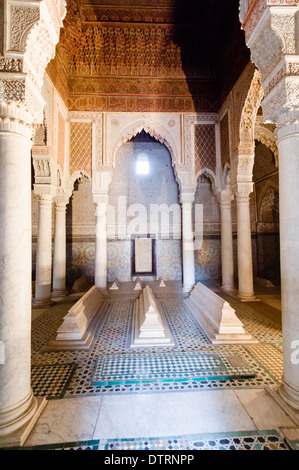 Saadiennes-Gräber in Marrakesch, Marokko. Stockfoto