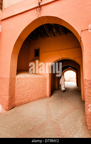 Innerhalb der Medina von Marrakesch, Marokko. Stockfoto
