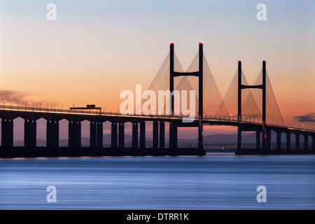 Zweite Severn Überfahrt Severn Brücke Wales U.K. Stockfoto