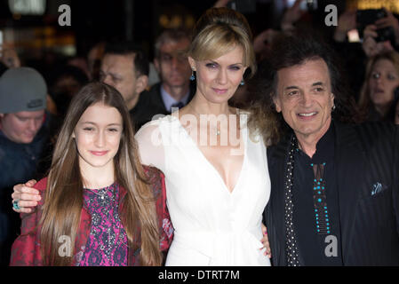 London, UK. 23. Februar 2014: Leigh Zimmerman kommt bei den WhatsOnStage Awards 2014 im Prince Of Wales Theatre in London statt. Siehe Foto Li Hauptstadt/Alamy Live News Stockfoto
