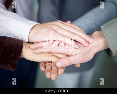 Hände zusammen Stockfoto