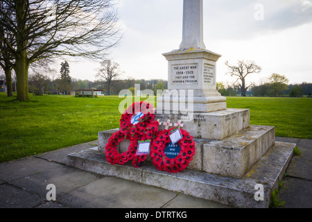 WWI Memorial Kreuz, weißer Waltham, Berkshire, England, GB, UK. Stockfoto