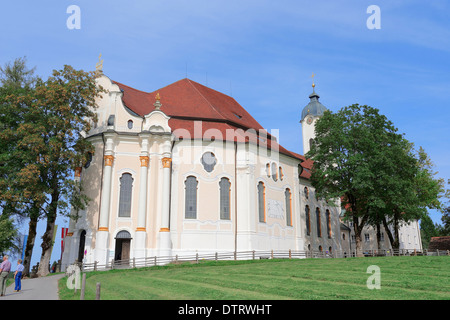 Wallfahrt Kirche Wies, Steingaden, Allgäu, Bayern, Deutschland / Wieskirche Stockfoto