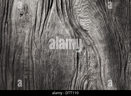 Hintergrundtextur des alten grau verwittert Holzbrett Stockfoto