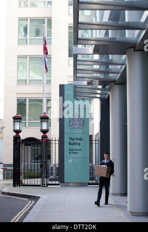 Das Rollen-Gebäude, ein Gericht in London, die von der High Court of Justice verwendet ist komplex. Stockfoto