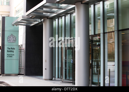 Das Rollen-Gebäude, ein Gericht in London, die von der High Court of Justice verwendet ist komplex. Stockfoto