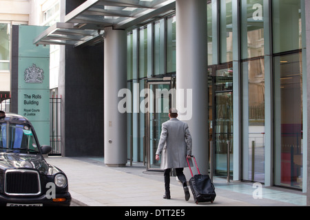 Das Rollen-Gebäude, ein Gericht in London, die von der High Court of Justice verwendet ist komplex. Stockfoto