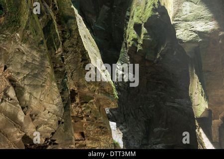 Flusssteine Schlucht, Orrido di Bellano, Italien Stockfoto