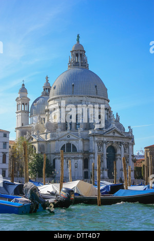 Canal Grande und Basilica de Santa Maria della Salute. Venedig. Veneto. Italien Stockfoto