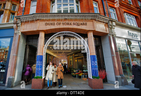 Duke of York Square, King's Road, Chelsea, in der Nähe der U-Bahn Sloane Square, London, England, Großbritannien, Europa Stockfoto