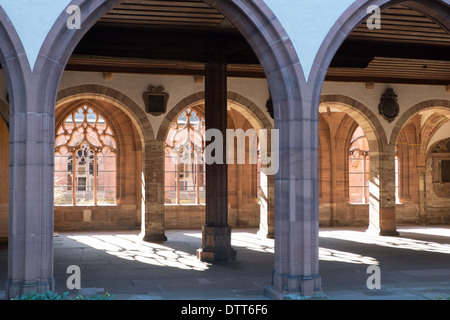 Basel Cathedral, gröberen Kreuzgang, Münster, Basel, Schweiz, Europa Stockfoto