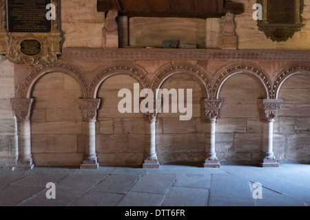 Basel Cathedral, gröberen Kreuzgang, Münster, Basel, Schweiz, Europa Stockfoto