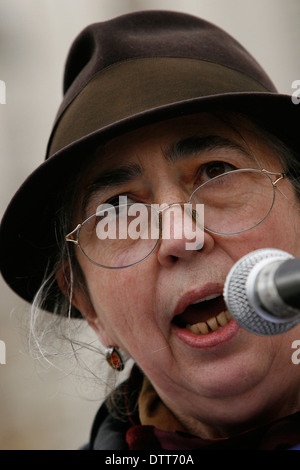 Die Menschenrechte Kämpferin Noa Kleinman sprechen gegen Guantanamo bay Stockfoto