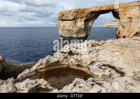 Das Azure Window, Dwejra Point, Gozo, Malta Stockfoto