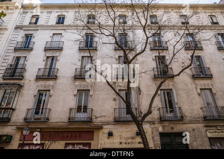 Ein Haus in Madrids Viertel Salamanca Stockfoto