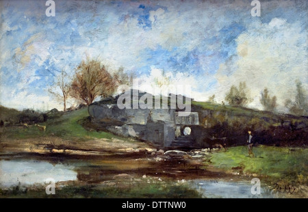 Im Tal von Optevoz 1854 Charles-François Daubigny 1817 - 1878 Frankreich Französisch sperren Stockfoto