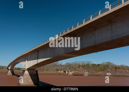 Gosse-Brücke über den Shubenacadie River im Süden Maitland, Nova Scotia Stockfoto