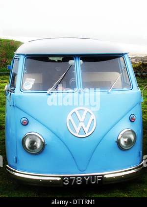 Klassische Split Screen VW Campervan Stockfoto