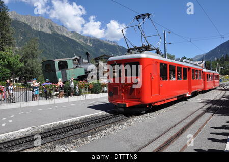 Chemin De Fer du Montenvers, Chamonix, Frankreich Stockfoto