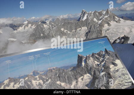 Mont-Blanc-Massiv, Frankreich Stockfoto
