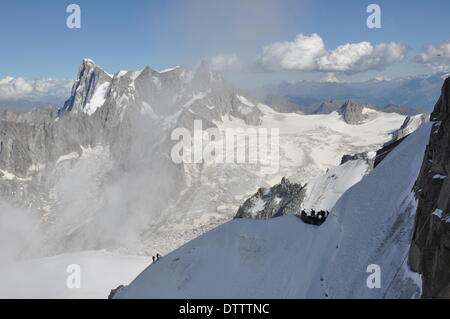 Mont-Blanc-Massiv, Frankreich Stockfoto