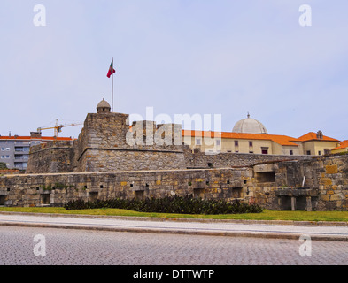 Forte de São João Baptista da Foz - Sao Joao Baptista Fortress in Porto, Portugal Stockfoto