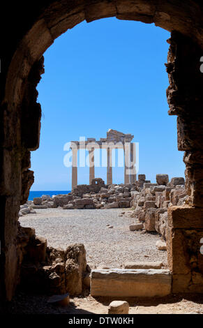 Alte Ruinen in Side, Türkei Stockfoto