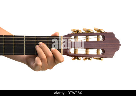 Hand und Gitarre Stockfoto