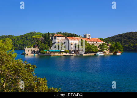 Kloster auf der Insel Mljet in Kroatien Stockfoto