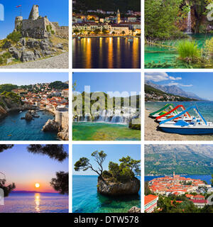 Collage aus Kroatien Reisebilder Stockfoto