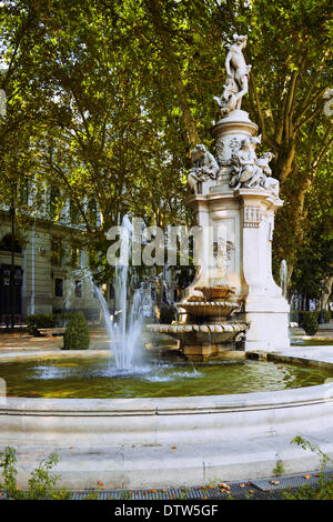 Brunnen in Madrid, Spanien Stockfoto