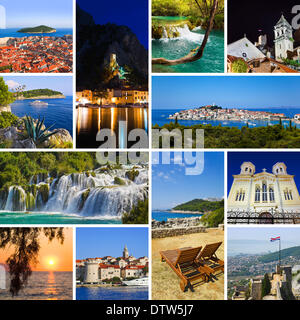 Collage aus Kroatien Reisebilder Stockfoto