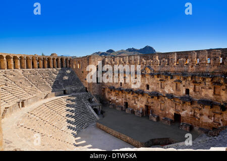 Alten Amphitheater Aspendos in Antalya, Türkei Stockfoto