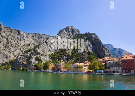 Stadt Omis in Kroatien Stockfoto
