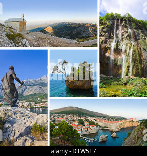 Collage aus Kroatien Reisebilder Stockfoto