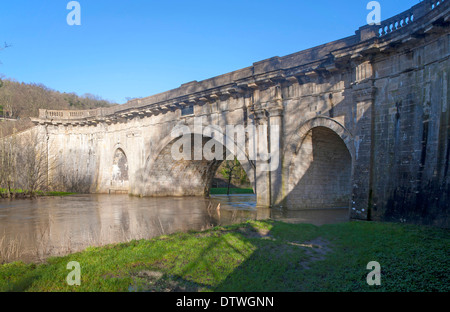 Dundas Aquädukt in der Nähe von Limpley Stoke, Wiltshire, England gebaut von John Rennie abgeschlossen 1801 Stockfoto
