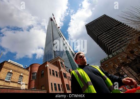 die unvollendete Shard, der Europäischen Union höchste Gebäude Stockfoto