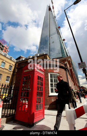 die unvollendete Shard, der Europäischen Union höchste Gebäude Stockfoto