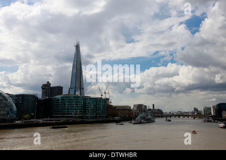 die unvollendete Shard, der Europäischen Union höchste Gebäude Stockfoto