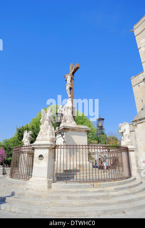 Jesus Christus am Kreuz, Avignon Stockfoto