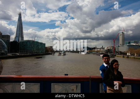 die unvollendete Shard, der Europäischen Union höchste Gebäude Stockfoto