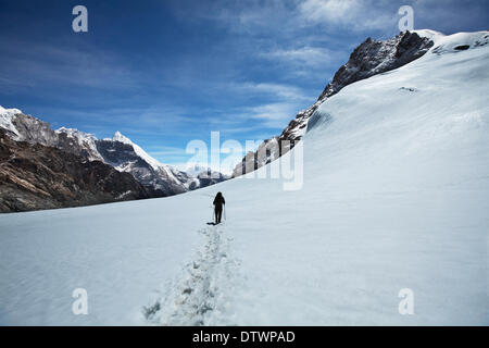 Wandern im Himalaya Stockfoto