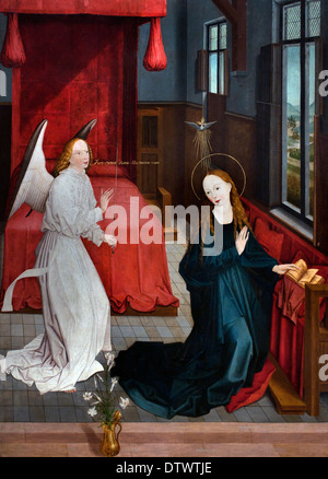 Die Verkündigung an Maria 1489 Meister der Lichtenthaler Marie Flügel Deutsch Deutschland Stockfoto
